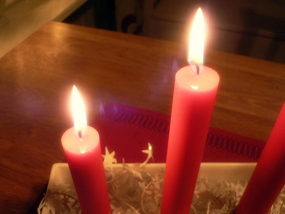 Caja de 10 Velas de Navidad con Mensajes